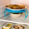 3 Pack Microwave Folding Tray, Round Microwave Plate Stacker, Steaming Rack for Heating Food, Multipurpose Microwave Rack for Bacon Frozen Snacks