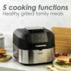 Salter EK4549 AeroGrill Air Fryer – 5-in-1 Tabletop Multicooker & Health Grill, Family Size 5.2L Capacity, Temperature Probe Include, LED Digital