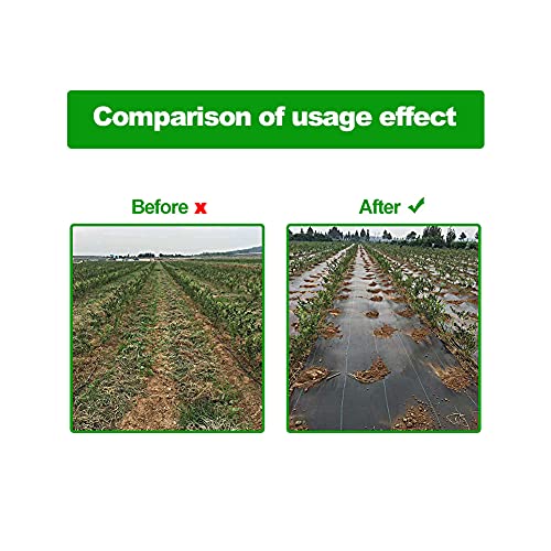 FiveFire Ground Cover Weed Membrane Heavy Duty Landscape Ground Cover Membrane for Gardens 1m x 10m