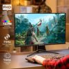 SPEKZ 24 Inch Computer Monitor, FHD PC Monitors 1920 x 1080p IPS Display 75Hz, HDMI, VGA, 5ms Response Time, 75 x 75 mm Mountable, Frameless (EM-