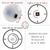 Willingood LED Tea Lights Flameless Candle with Timer, 6 Hours on and 18 Hours Off, 1.4 x 1.3 Inch, Warm White, [12 Pack]