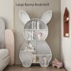 Book Shelf Metal Bookshelf Tall Bookshelf Floor Standing Bookcase Storage Rack For Magazines Books Utility Organizer Shelves For Living Room Bedr