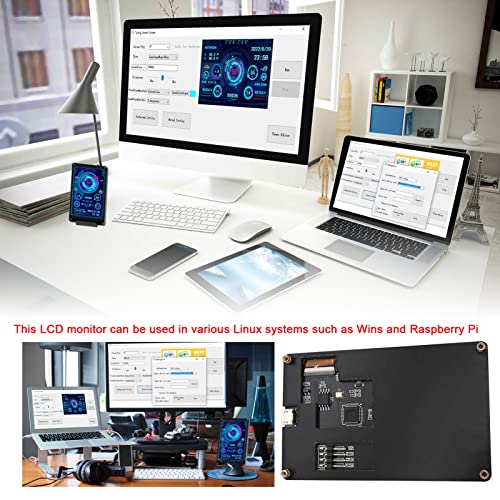 mingqian 3.5 Inch IPS LCD Monitor Display Computers Monitor CPU GPU Monitoring Sub-Screen Support Wins Linux System