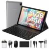 YOTOPT U10 Tablet 10 Inch 4G lte and WiFi, Android 12.0 Octa-Core Tablet, 11GB RAM, 64GB ROM(1 TB Expandable), FHD smart screen, 5MP+8MP, With Ke