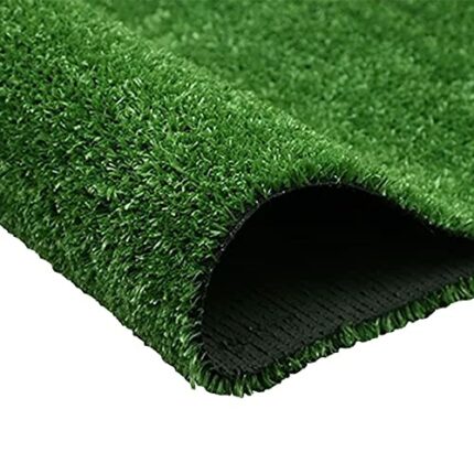 POHOVE Artificial Grass Rug Outdoor Fake Grass Mat 2x0.5m Simulation Lawn Carpet Realistic Looking Synthetic Grass Turf Tiles for Patio Garden La