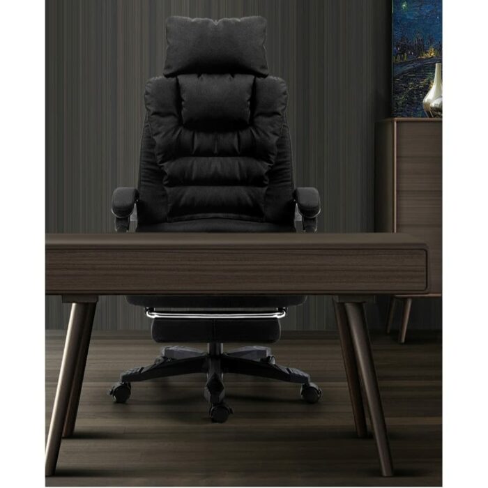 SLNFXC Computer Chair Home Fabric Leisure Boss Chair Washable Office Chair Swivel Lift Chairs Massage Recliner