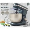Salter EK5620BGRY Marino Baking Stand Mixer - 6 Speed Kitchen Mixer With Pulse, 5L Stainless Steel Mixing Bowl, Removable Splash Guard, Whisk, Do