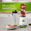 Breville Blend Active Personal Blender & Smoothie Maker | 350W | 2 Portable Blend Active Bottles (600ml) | Leak Proof Lids | White & Green [VBL24