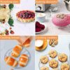Air Fryer Rack Set Stainless Steel Air Fryer Grilling Rack Accessories with 3 Skewers Multi-purpose Double Layer Rack Airfryer Grill Pan for Barb