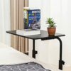 EYHLKM Height Adjustable Computer Game Desk for Bedroom Laptop Desks Movable Lifting Study Table Wooden Tables Home Furniture (Color : B, Size :