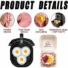 2Pcs Air Fryer Egg Mould, Silicone Muffin Trays Baking, Air Fryer Accessories, Silicone Moulds for Baking Cupcake Cases, for Making Muffin Cakes