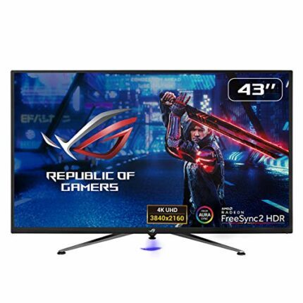 ASUS ROG Strix XG438Q HDR Large Gaming Monitor 43-Inch, 4K (3840 x 2160), 120 Hz, FreeSync 2 HDR, Displayhdr 600, Dci-P3 90%, Shadow Boost, 10W S