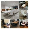 office chair gaming chair computer chair Ergonomic Office Chair High Back, Wooden and PU Leather Seat Adjustable Height Computer Desk Chair for H