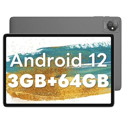 Blackview Android 12 Tablet, Tab 7 WiFi Tablet 10 Inch 3GB RAM + 64GB ROM (1TB Expandable), 6580mAh Battery, 1280 x 800 HD+ Cheap and Good Tablet
