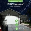30W LED Security Lights with Motion Sensor, 2400LM Dimmable LED Floodlights Outdoor IP65 Waterproof, 3000K-6500K with Adjustable 3 Head, Remote C
