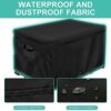 Deck Box Cover, Outdoor Storage Box Cover, Patio Storage Box Cover Made of 600D Oxford Cloth, Windproof, Rainproof, UV Resistant, Tear Resistant