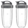 WANGCL Resealable Cup Lids and Flip Top to-go Lid Replacement Parts for 600w & 900w NutriBullet Blender 32/24/18OZ Cups