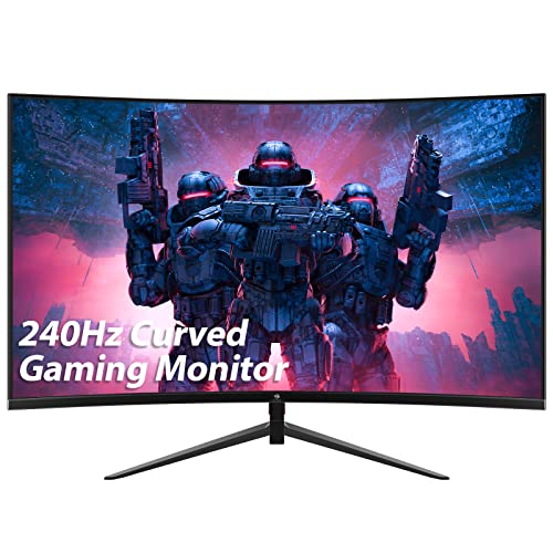 Z-Edge 27 Inch Curved Gaming Monitor 240Hz 1ms MPRT Full HD 16:9 Curved Screen 350cd/m² Brightness, Ultra-Thin Bezel, FreeSync, HDMI 2.0 & Displa