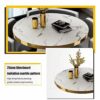 Reception Negotiation Table Dining Table and Chair Set of 4,Simple Reception Round Meetings Office Table Set 90cm, Conference Table Bar Balcony B