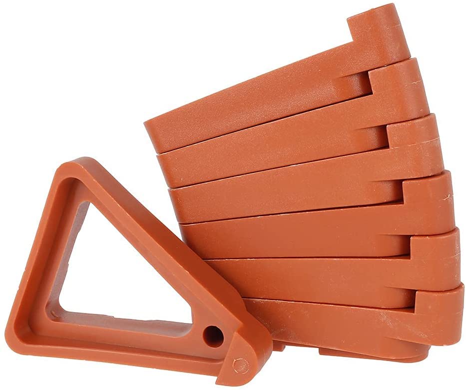 Muross 24 Pcs Plant Pot Feet Triangle Flower Pot Stand Invisible Flower Pot Risers Triangle Feet Lifters Flower Pot Toe Non-slip Triangle Flower