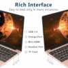AOCWEI Laptop Computers Win 11, 14" 6GB RAM 256GB SSD Support 1TB SSD Expansion, 1920x1080 FHD Traditional Laptop, 2.4G+5G WiFi Bluetooth 4.2 Ful