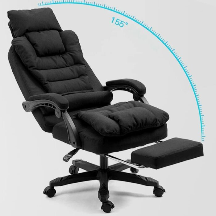 SLNFXC Computer Chair Home Fabric Leisure Boss Chair Washable Office Chair Swivel Lift Chairs Massage Recliner