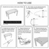 Wgwioo Foot Hammock Office Home Desk Foot Rest Adjustable Portable Leg Rest,Black