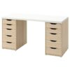 LAGKAPTEN/ALEX Desk,140x60 cm, durable and easy to care for. Desks for home. Desks & computer desks. Tables & desks. Furniture. (White)