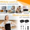 Air Fryer Accessories,Set of 9 for Ninja Dual Air Fryer AF300UK AF400UK,Reusable Silicone Air Fryer Liners&Air Fryer Rack&Food etc TongDual Air F