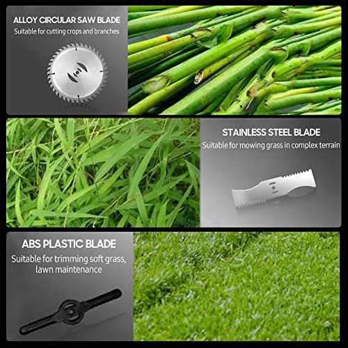 mingqian 21V Telespic Handheld rdless Grass Trimmer Electric Lawn Mower 2 Pack 1500mAh Reable Battery Fast r Multi Function Power Lithium Trimmer