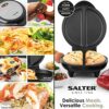 Salter EK2716 Dual Omelette Maker – Double Egg Cooker with Non-Stick Plates, Deep Fill Electric Multicooker, 2-3 Minute Preheat, Ideal for Breakf