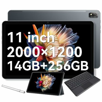 Blackview Tab16 Tablets 11 inch Android 12 Tablet, 14GB+256GB/1TB TF, 2000×1200 FHD+IPS Display, 4G Tablet with Sim Card Slot, 5GWiFi, 13MP+8MP,