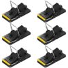 Trisiki Mouse Trap, 6 Pack Heavy Duty Reusable Snap Traps that Kill Instantly, High Sensitive Mice Catcher UK, Safe and Effective Rodent Trap for
