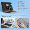 AOCWEI Laptop 15.6" Intel Celeron J4105 (Up to 2.5Ghz) 4 core 6GB RAM 128GB SSD Win 10 Pro Laptop 1080 FHD Screen 2.4G+5G WiFi Bluetooth 4.2 HDMI