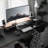 Computer Tilted Keyboard Holder, Clear Acrylic Keyboard tilt Stand, Universal Elevated Stand for Easy Ergonomic Typing, Computer Gaming and Worki