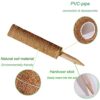 BECHOICEN Moss Pole, 2Pcs Coir Totem Pole Plant Support Totem Pole Moss Pole for House Plants Moss Pole for Cheese Plant with 20 Pieces Garden Ca