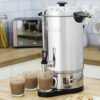 Swan SWU10L Catering Urn with Automatic Temperature Control, Drip Tray, 10L, 1600W, Stainless Steel