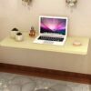 FALIYORS Household Wall-Mounted Computer Desk -Computer Workstations Wall-Mounted Folding Table for Office Home Kitchen, Drop-Leaf Book Desk, Map