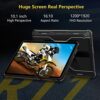 10000mAh Rugged Tablet OUKITEL RT1 10.1 Inch FHD Android 11 Dual Sim 4G Sim Free Unlocked Tab 18W Fast Charge IP68/IP69K 16MP Rear+Front Camera 4
