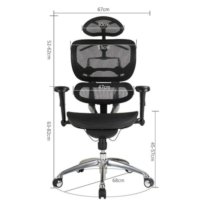 DLOETT Ergonomic Waist Computer Chair Home Game Lift Study Office Chair Comfortable Sedentary Boss Intelligent Lumbar Support