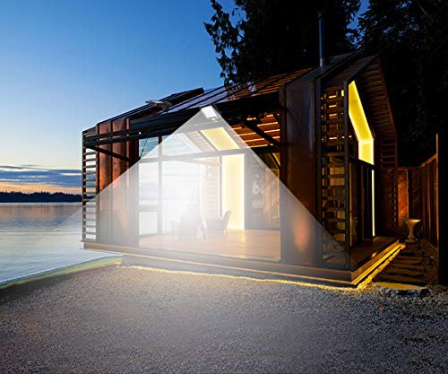 Jorft Solar Security Lights, 56 LED Solar Wall Lamp Human/Light Sensor Waterproof Super Bright Lights for Garden, Fence, Door, Yard or Entrance U