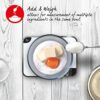 Salter 1064 WHDR Digital Kitchen Scale - 5kg Capacity, Easy Read Display, Add &Weigh/Tare Function, Measure Liquids in ml/fl.oz, Glass Platform F