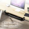 WANGFENG Adjustable Keyboard Tray - Ergonomic Under Desk Computer Keyboard & Mouse Platform Tray C- Clamp On Computer Drawer Extender for Home or