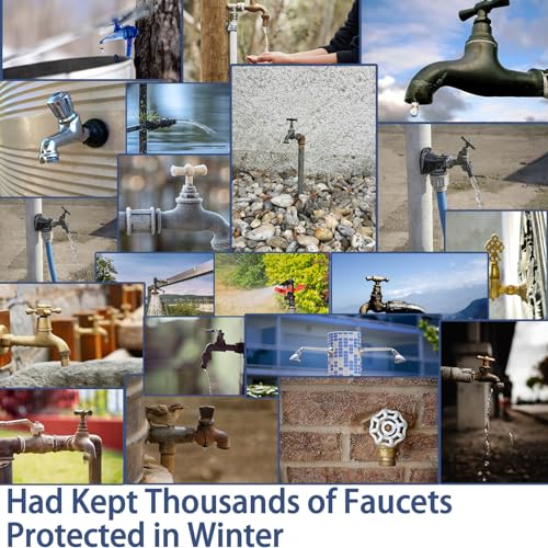 DAYGOS Outside Tap Covers for Winter - Waterproof Thickened Tap Cover with Insulated Cotton, Faucet Frost Protector Jacket, Protect from Freezing