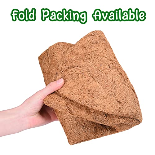 FORMIZON Wall-mounted Coco Liner Trough, 2 Pcs 36 Inch Hanging Basket Coco Liner, Outdoor Planter Liners, Natural Plant Fibres Liner, Coconut Fib