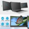 Teamgee Portable Monitor for Laptop, 12” Full HD IPS Display, Dual Triple Monitor Screen, Work with 13”-16” Mac Windows Chrome