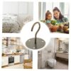 PRETYZOOM 4 Sets Plant Hook Wall Hooks for Hanging Plants Adhesive Ceiling Hooks Ceiling Plate Hook Wall Mount Lanterns Hanger Ceiling Wall Mount