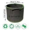 WAIZHIUA 6Pcs Plant Grow Bags 5 Gallon Breathable Nonwoven Fabric Growing Garden Pots Planter Containers with Handles for Vegetables Flowers Herb