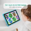 YOTOPT 10" Kids Tablet, Android 13.0, 19GB RAM 128GB ROM (SD Expandable), Parental Controls, HD IPS Screen, Quad Core, 5MP+2MP, WiFi, Bluetooth,