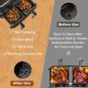 2-Pack Reusable Silicone Air Fryer Liners for Ninja Dual Air Fryer, Heat Resistant Air Fryer Basket Accessories for AF300UK AF400UK, Ideal for Ai